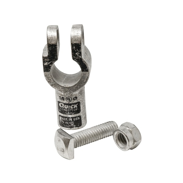 Battery Terminal, Neg. Copper Crimp, 1/0 Ga.  4" x6" x1"